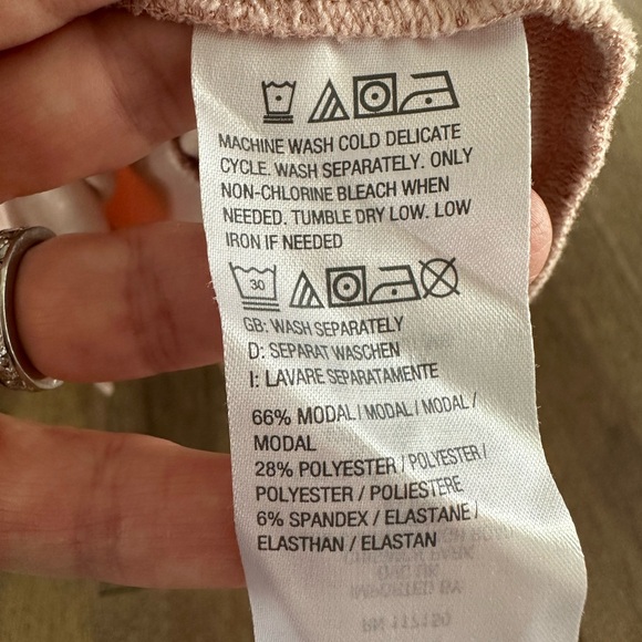 Belle by Kim Gravel 1/4 Zip Pullover Sz M Dusty Pink - Picture 5 of 5